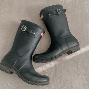 Hunter Rain-boots US 8 Mid-Rise Women’s Black
